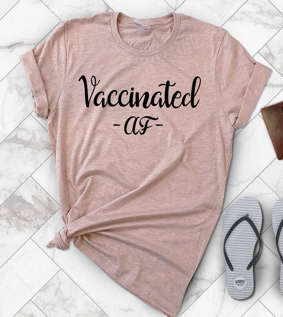 Vaccinated Af Cute Pandemic - Adult & Kids T-Shirts, Sweatshirts & Hoodies apparel design preview 1