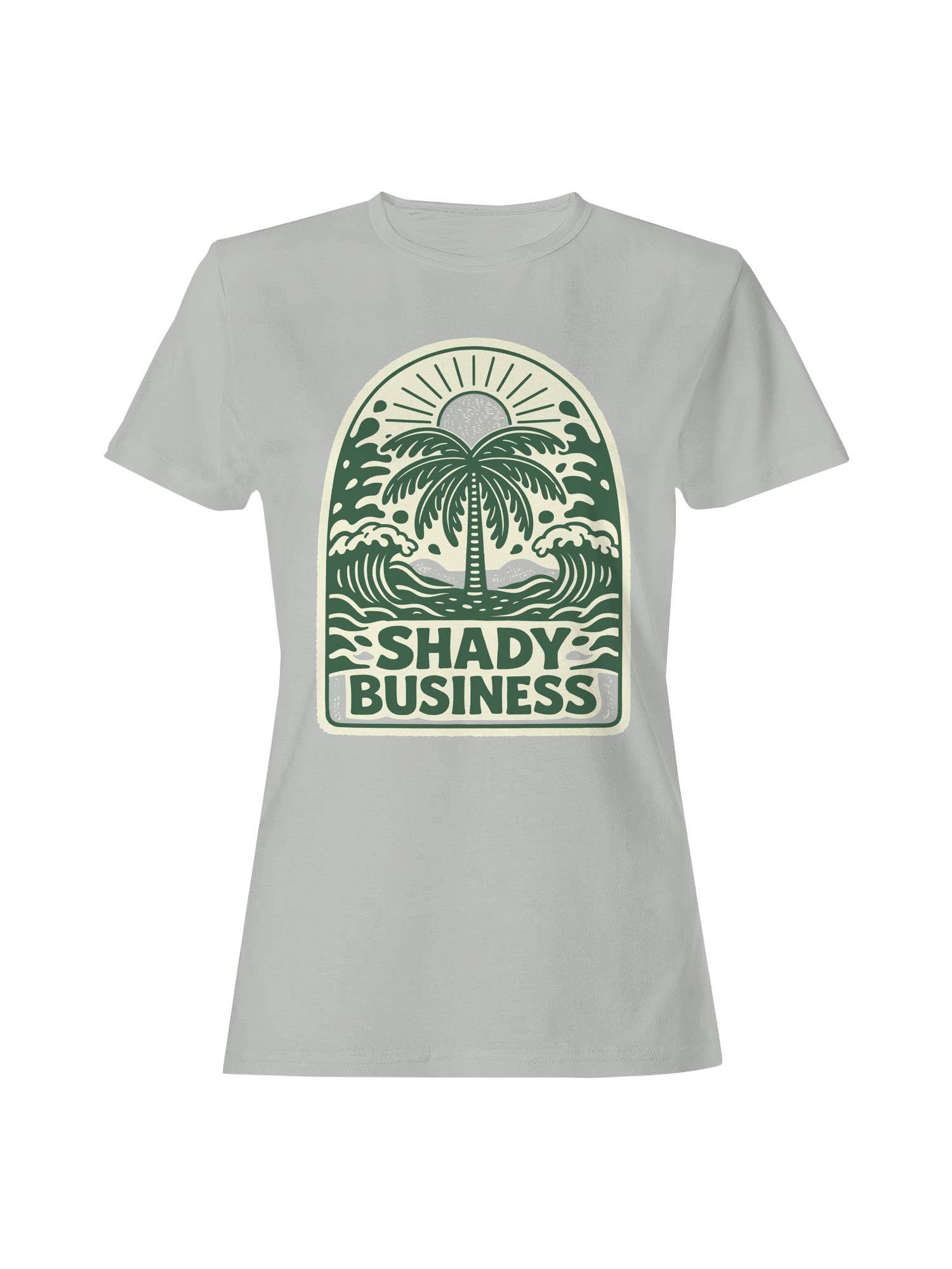Tropical "Shady Business" Art Women's - Adult & Kids T-Shirts, Sweatshirts & Hoodies apparel design preview 1