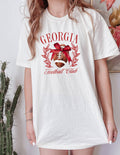Georgia, Football Bows, Preppy Gameday - Adult & Kids T-Shirts, Sweatshirts & Hoodies apparel design preview 1