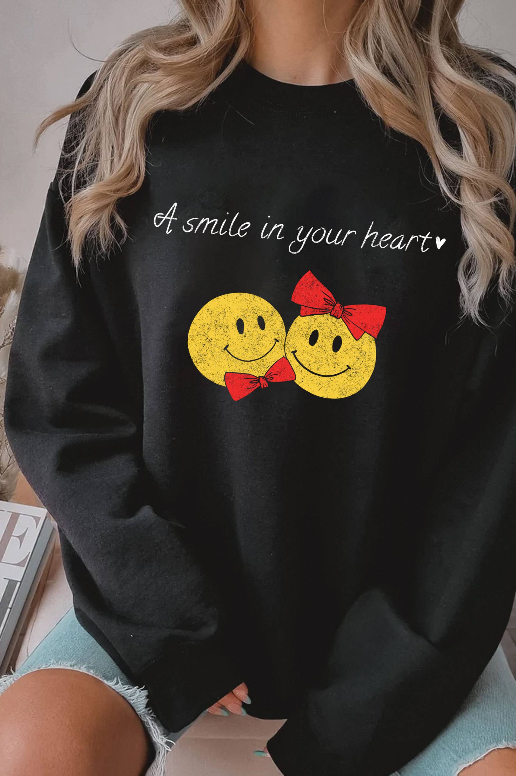 A Smile in Your Heart Graphic Brushed - Adult & Kids T-Shirts, Sweatshirts & Hoodies apparel design preview 1