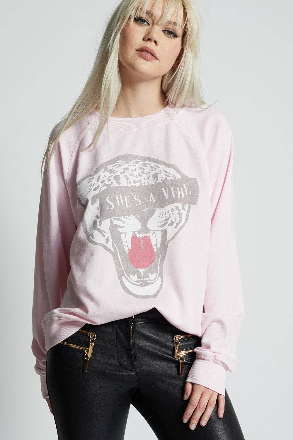 1030 Cheetah She Is A Vibe Sweater - Adult & Kids T-Shirts, Sweatshirts & Hoodies apparel design preview 1