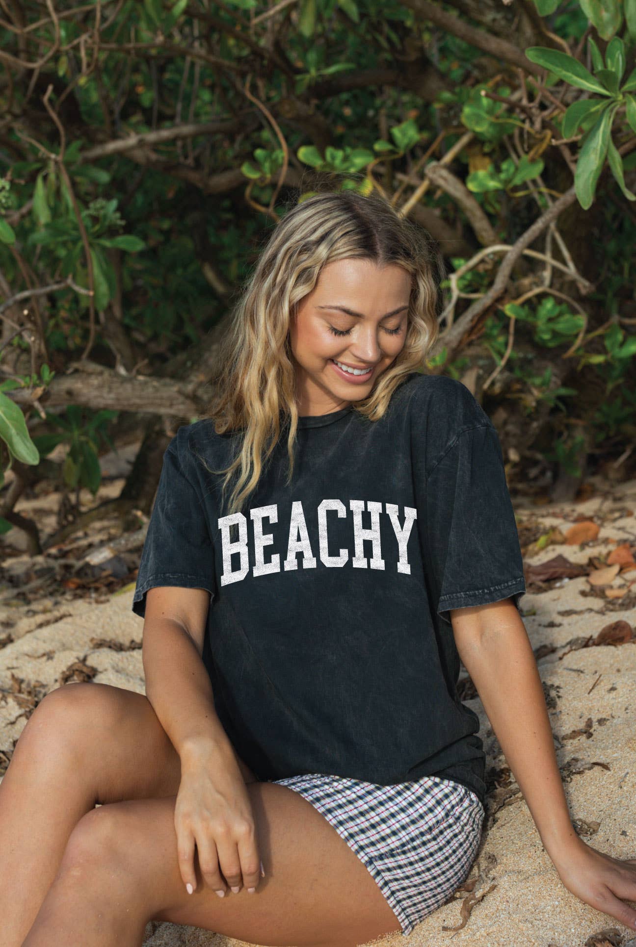 Beachy Mineral Washed Graphic Top - Adult & Kids T-Shirts, Sweatshirts & Hoodies apparel design preview 1