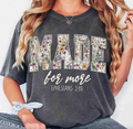 Made For More Wildflower Comfort Color - Adult & Kids T-Shirts, Sweatshirts & Hoodies apparel design preview 1