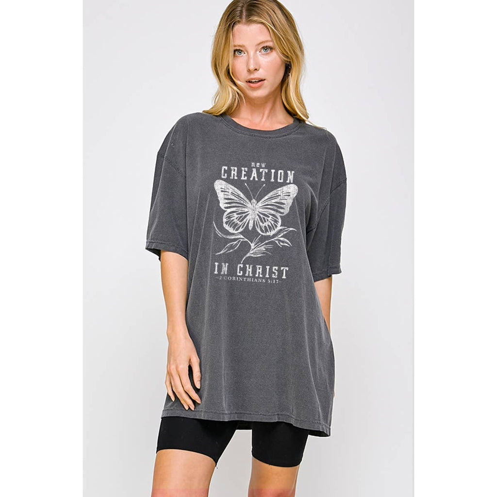 New Creation in Christ Vintage Graphic Oversized - Adult & Kids T-Shirts, Sweatshirts & Hoodies apparel design preview 1