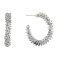 14K Gold-Dipped Spiky Triangle Hoop Post Earrings - Adult & Kids T-Shirts, Sweatshirts & Hoodies apparel design preview 1