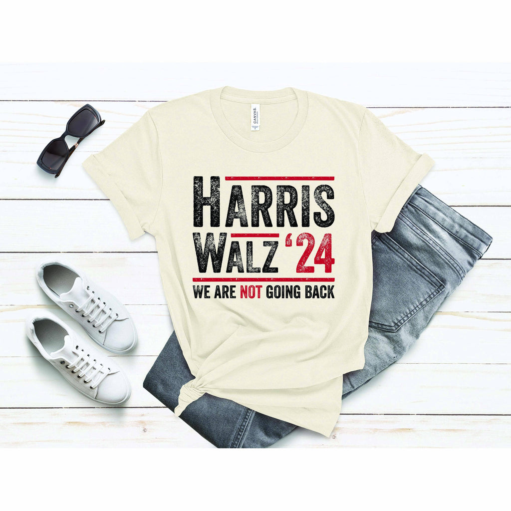 Harris Walz 2024 V-Neck Democrat Liberal Feminist Te - Adult & Kids T-Shirts, Sweatshirts & Hoodies apparel design preview 1