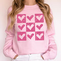 Checkered Hearts, Retro, Love, Valentine's Day - Adult & Kids T-Shirts, Sweatshirts & Hoodies apparel design preview 1