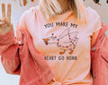 You Make My Heart Go Honk Valentines Day - Adult & Kids T-Shirts, Sweatshirts & Hoodies apparel design preview 1