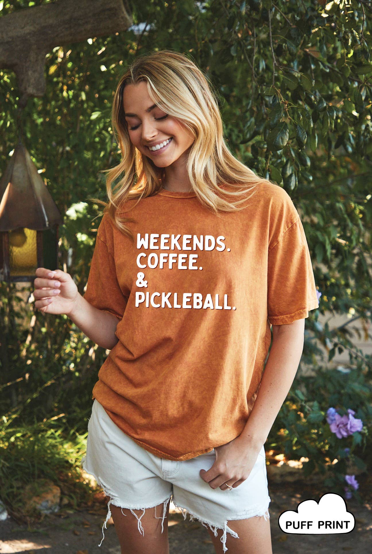 Pickleball Puff Print Mineral Graphic Top - Adult & Kids T-Shirts, Sweatshirts & Hoodies apparel design preview 1