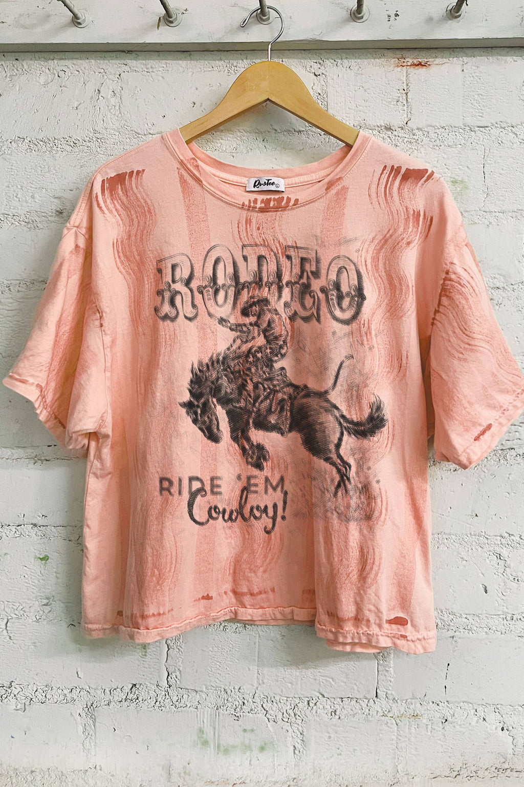Rodeo Ride Em' Cowboy-Hand Drawn Graphic - Adult & Kids T-Shirts, Sweatshirts & Hoodies apparel design preview 1
