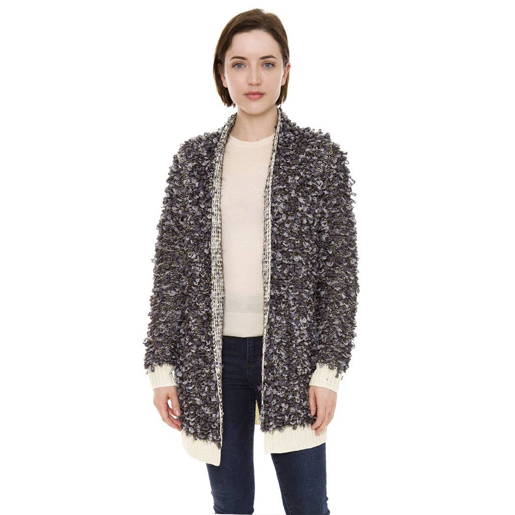 Confetti Boucle Cardigan with Snap Fasteners - Adult & Kids T-Shirts, Sweatshirts & Hoodies apparel design preview 1