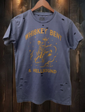 Whiskey Bent Hellbound Distressed - Adult & Kids T-Shirts, Sweatshirts & Hoodies apparel design preview 1