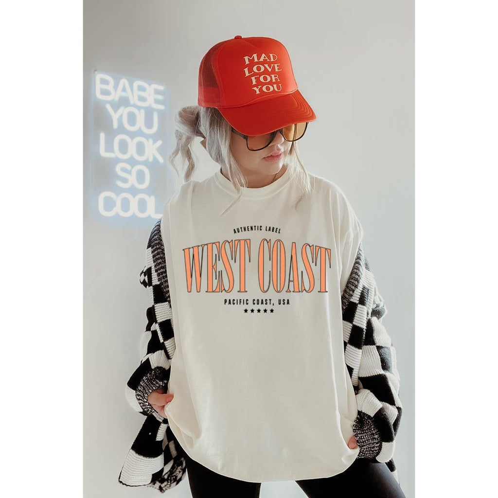 West Coast Vintage Graphic Oversized - Adult & Kids T-Shirts, Sweatshirts & Hoodies apparel design preview 1