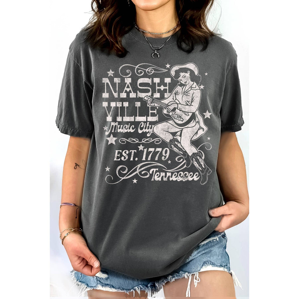Nashville Cowgirl - Adult & Kids T-Shirts, Sweatshirts & Hoodies apparel design preview 1