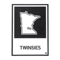 Twinsies, Minnesota Outline Postcard - Adult & Kids T-Shirts, Sweatshirts & Hoodies apparel design preview 1