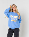 "Born Again" Dove Crewneck University Blue - Adult & Kids T-Shirts, Sweatshirts & Hoodies apparel design preview 1