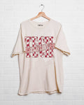 Texas Tech Red Raiders Twisted Check Off White - Adult & Kids T-Shirts, Sweatshirts & Hoodies apparel design preview 1