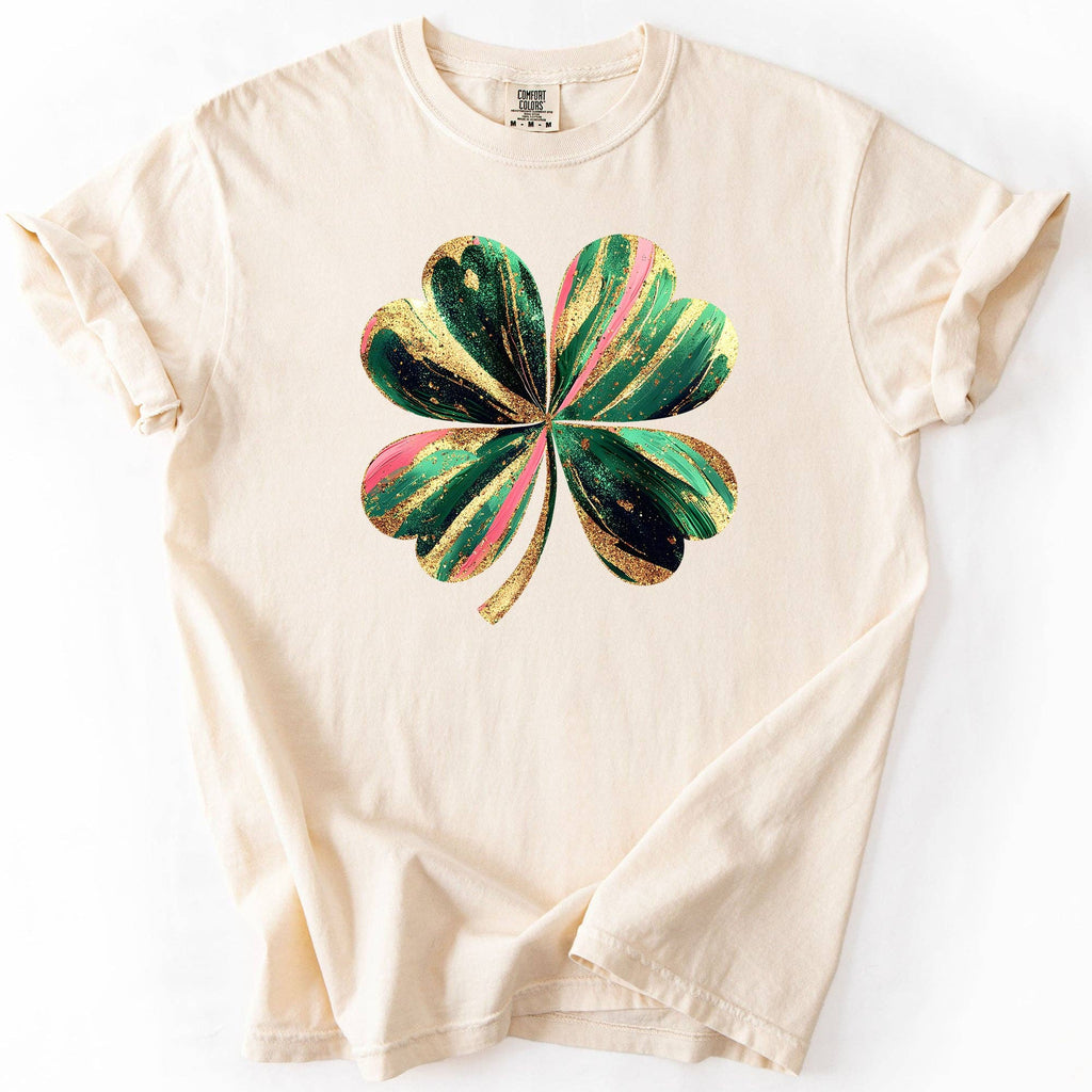 Glittery Shamrock, Real Glitter, St Patrick's Day, - Adult & Kids T-Shirts, Sweatshirts & Hoodies apparel design preview 1