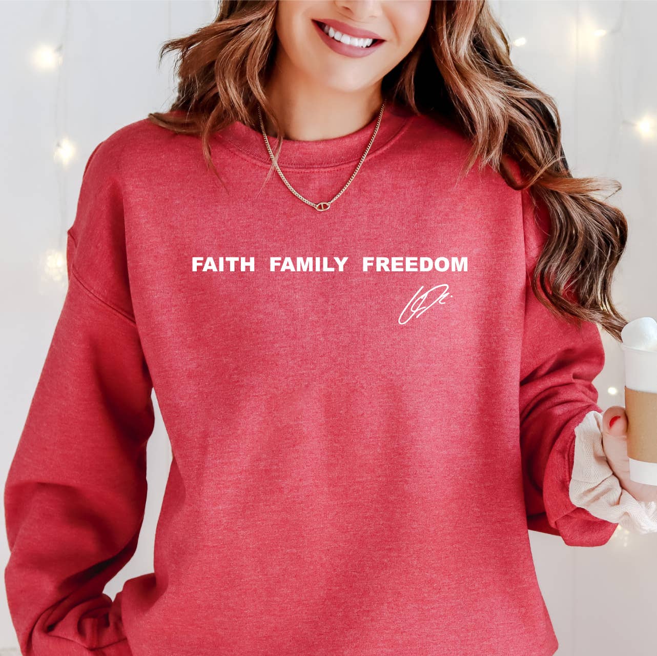 Faith Family Freedom Crew Charlie Kirk - Adult & Kids T-Shirts, Sweatshirts & Hoodies apparel design preview 1