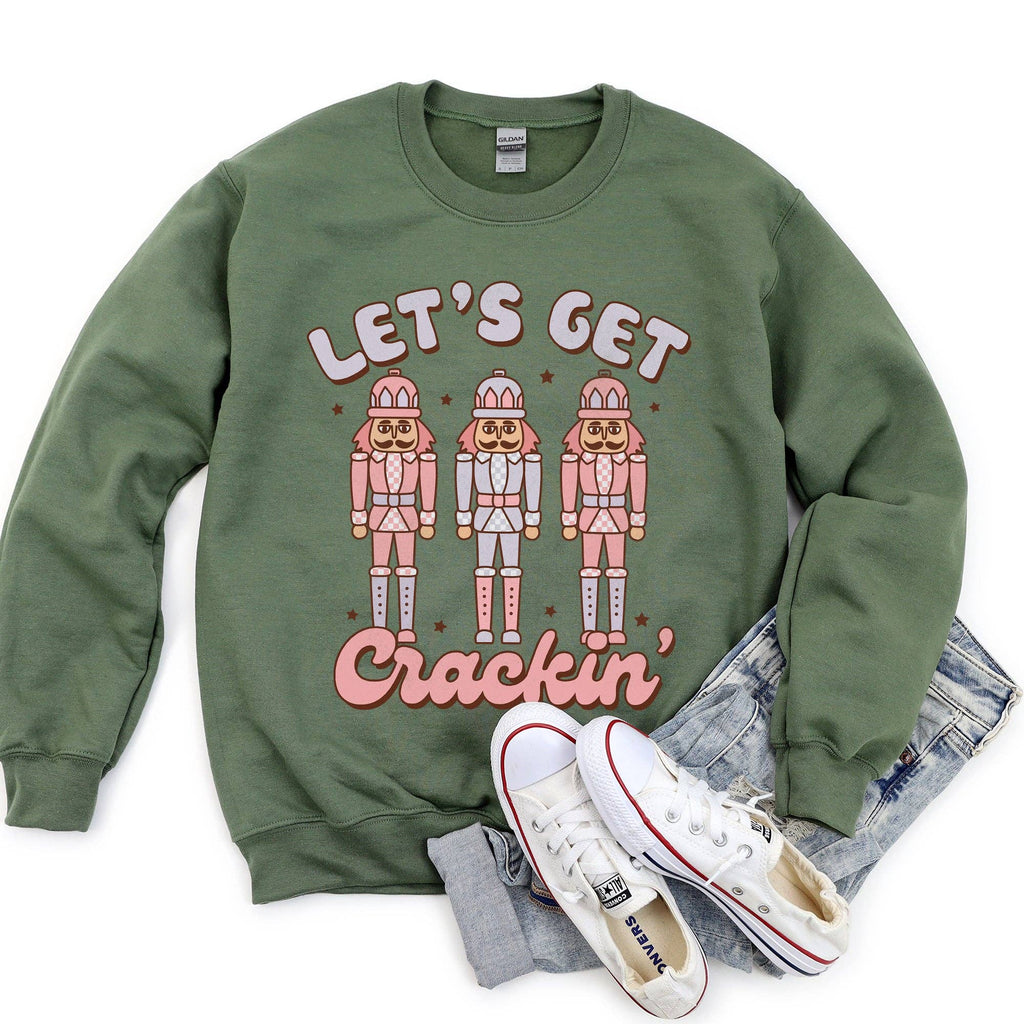 Let's Get Cracking, Nutcracker, Christmas - Adult & Kids T-Shirts, Sweatshirts & Hoodies apparel design preview 1