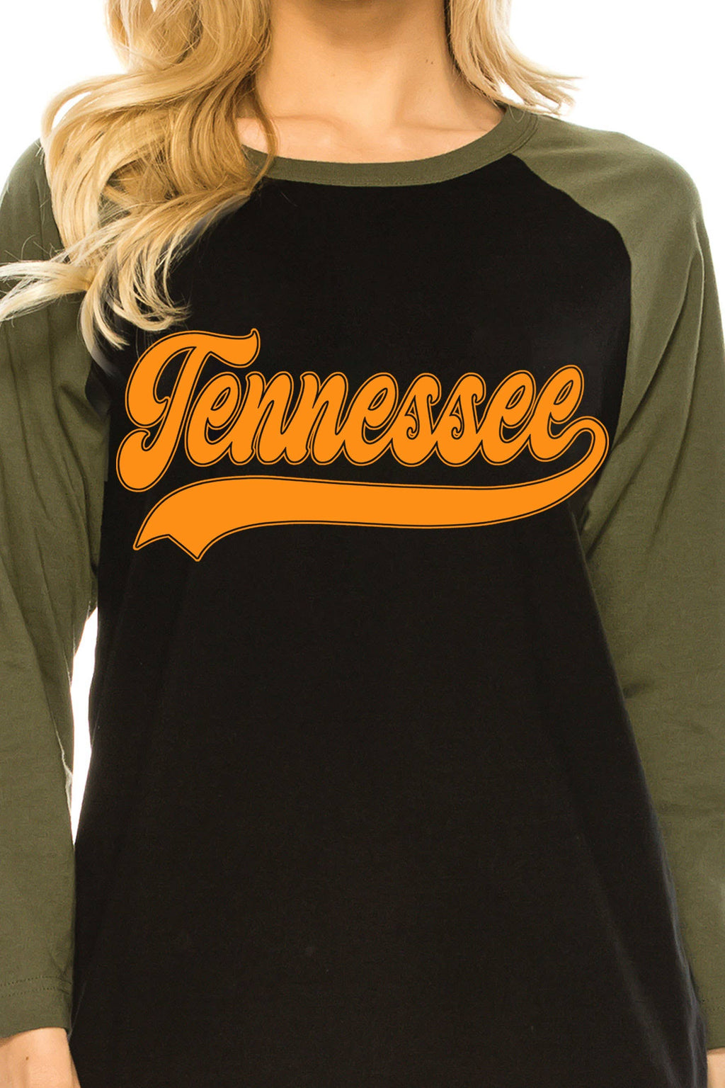 Tennessee Puff Graphic Raglan - Adult & Kids T-Shirts, Sweatshirts & Hoodies apparel design preview 1