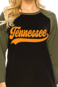 Tennessee Puff Graphic Raglan - Adult & Kids T-Shirts, Sweatshirts & Hoodies apparel design preview 1