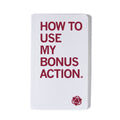 How To Use My Bonus Action Notebook - Adult & Kids T-Shirts, Sweatshirts & Hoodies apparel design preview 1