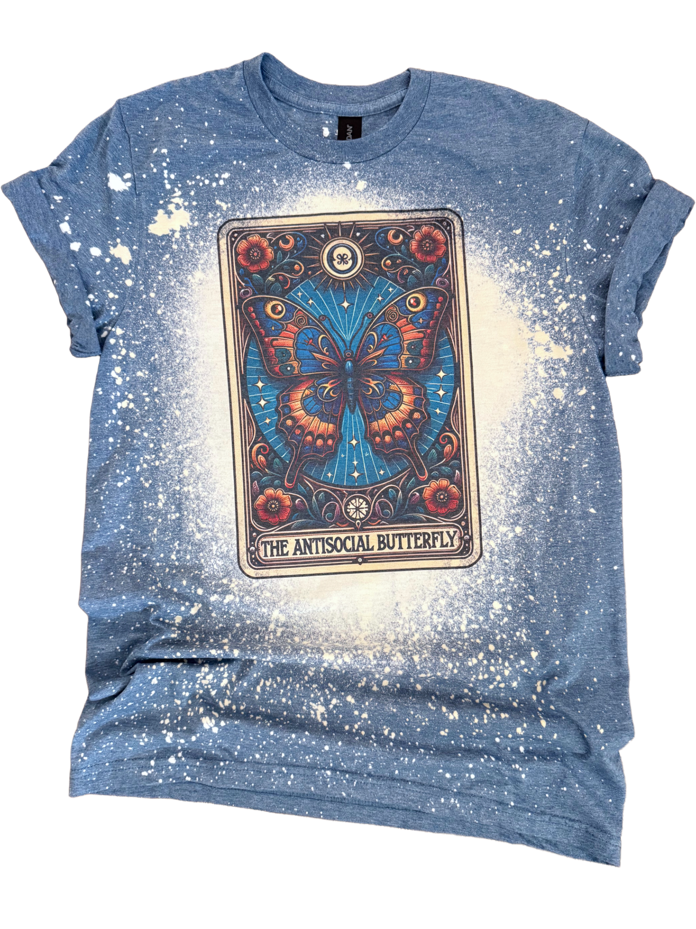 Antisocial Butterfly Tarot Card Bleached - Adult & Kids T-Shirts, Sweatshirts & Hoodies apparel design preview 1
