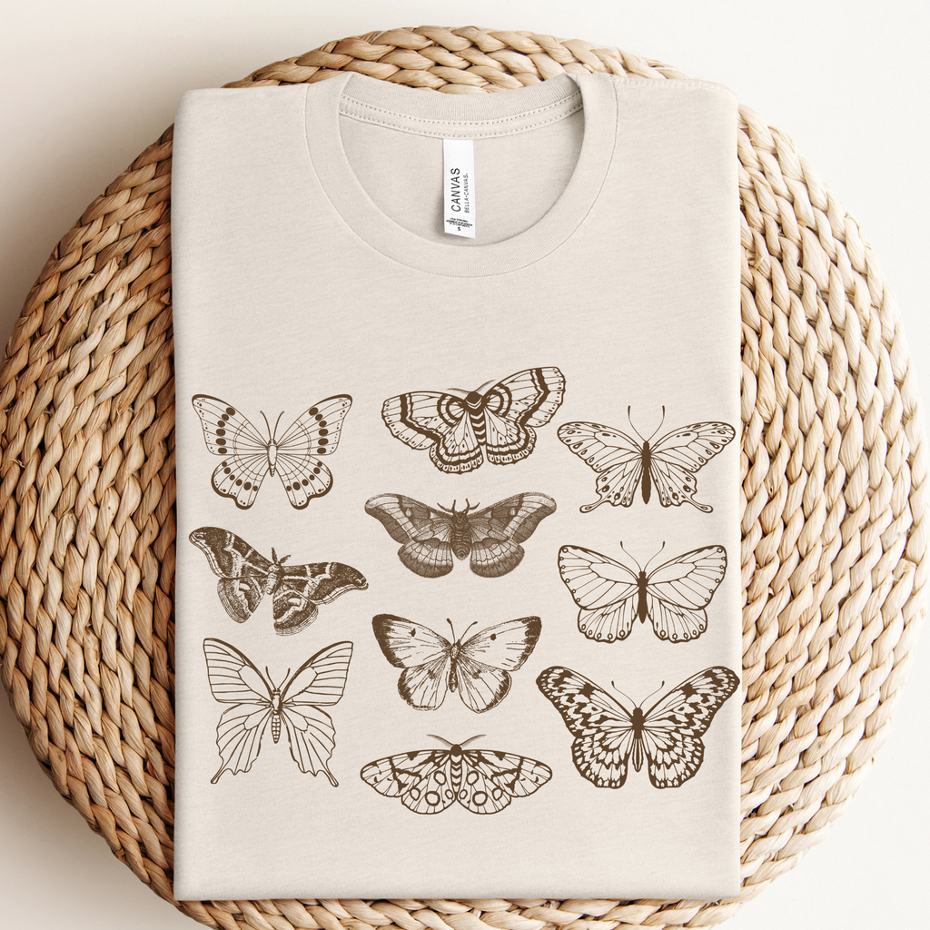 Neutral Butterfly Graphic - Adult & Kids T-Shirts, Sweatshirts & Hoodies apparel design preview 1