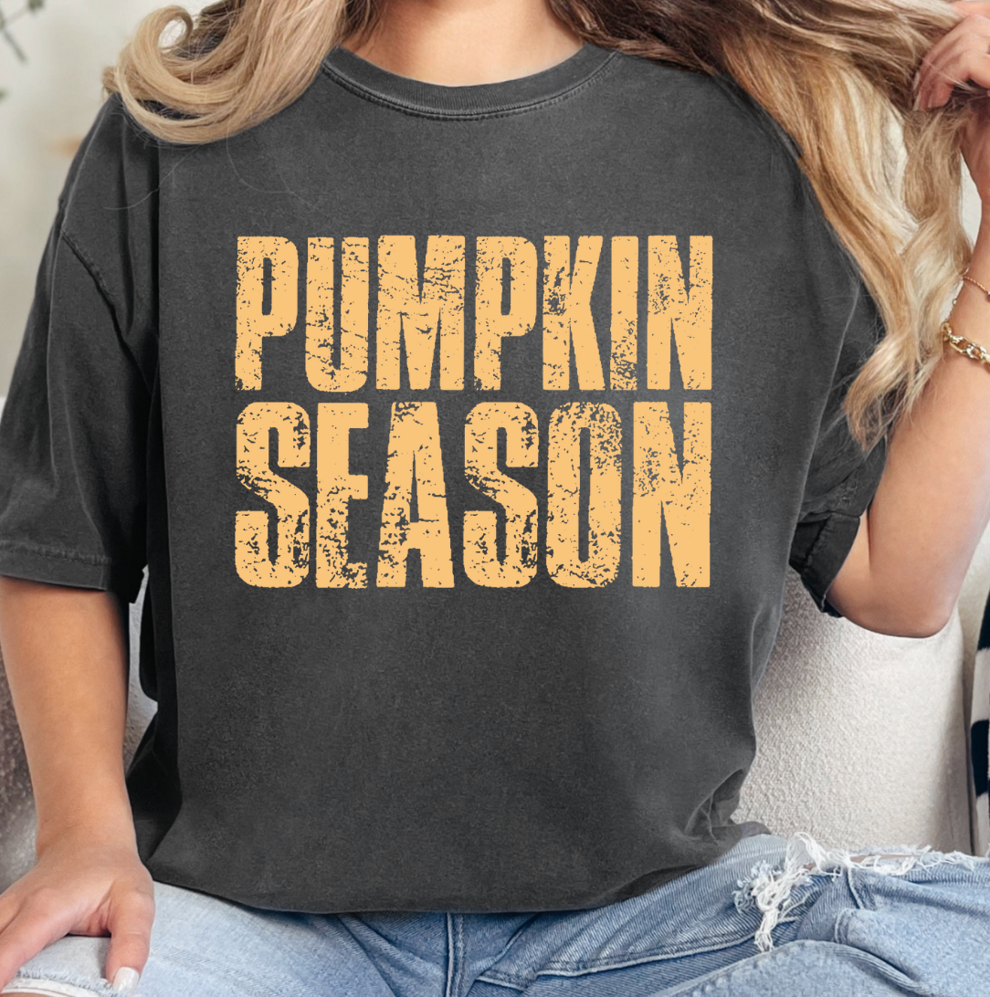 Pumpkin Season Comfort Color - Adult & Kids T-Shirts, Sweatshirts & Hoodies apparel design preview 1