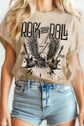 Rock and Roll Eagle Mineral Graphic - Adult & Kids T-Shirts, Sweatshirts & Hoodies apparel design preview 1
