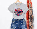 4th of July American Swirl Flower - Adult & Kids T-Shirts, Sweatshirts & Hoodies apparel design preview 1