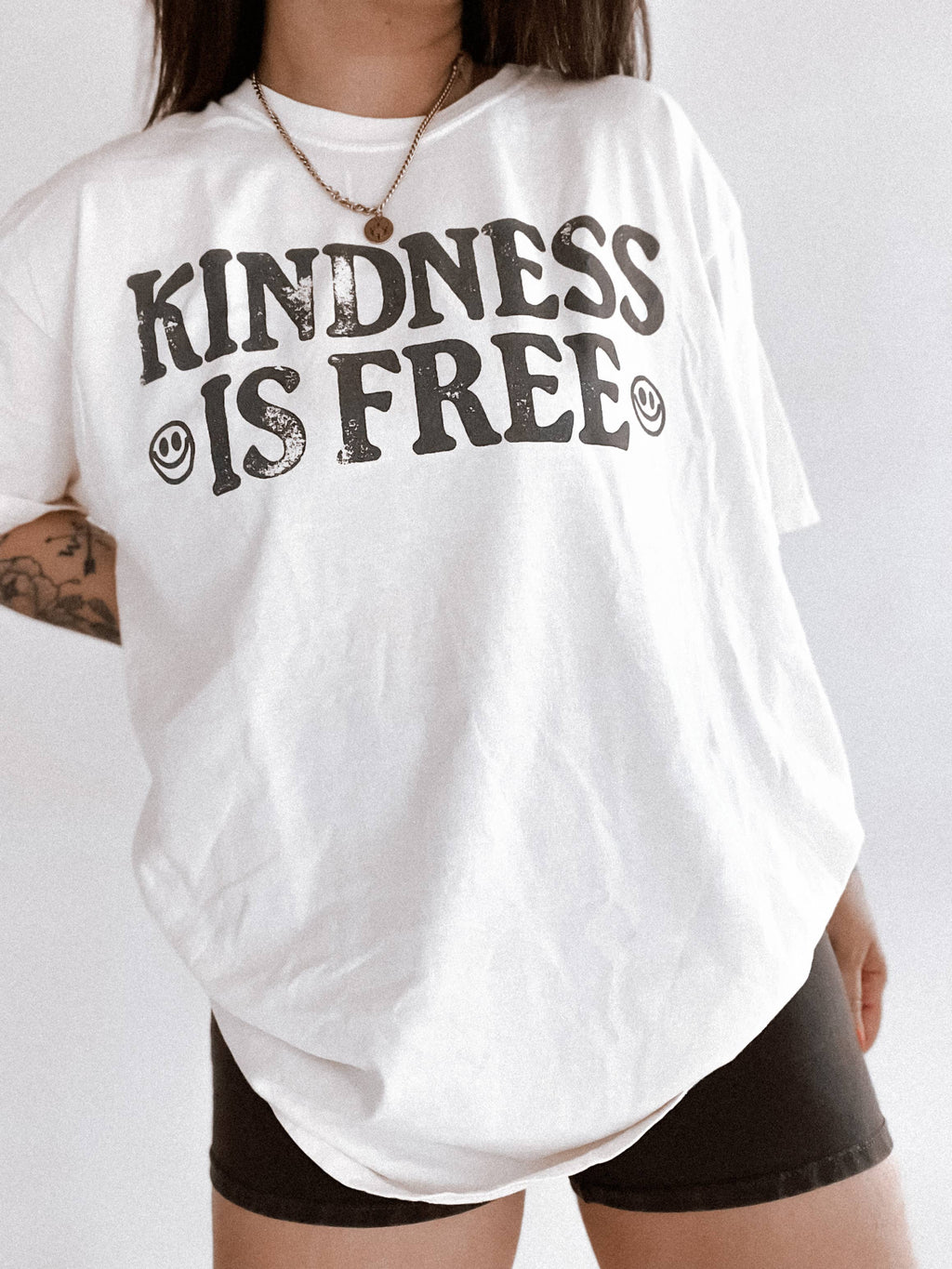 Kindness Is Free Vintage Inspired Retro Graphic Ivory - Adult & Kids T-Shirts, Sweatshirts & Hoodies apparel design preview 1