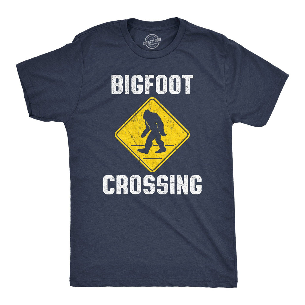 Bigfoot Crossing Men's - Adult & Kids T-Shirts, Sweatshirts & Hoodies apparel design preview 1