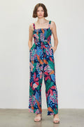 Tropical Print Smocked Jumpsuit - Adult & Kids T-Shirts, Sweatshirts & Hoodies apparel design preview 1