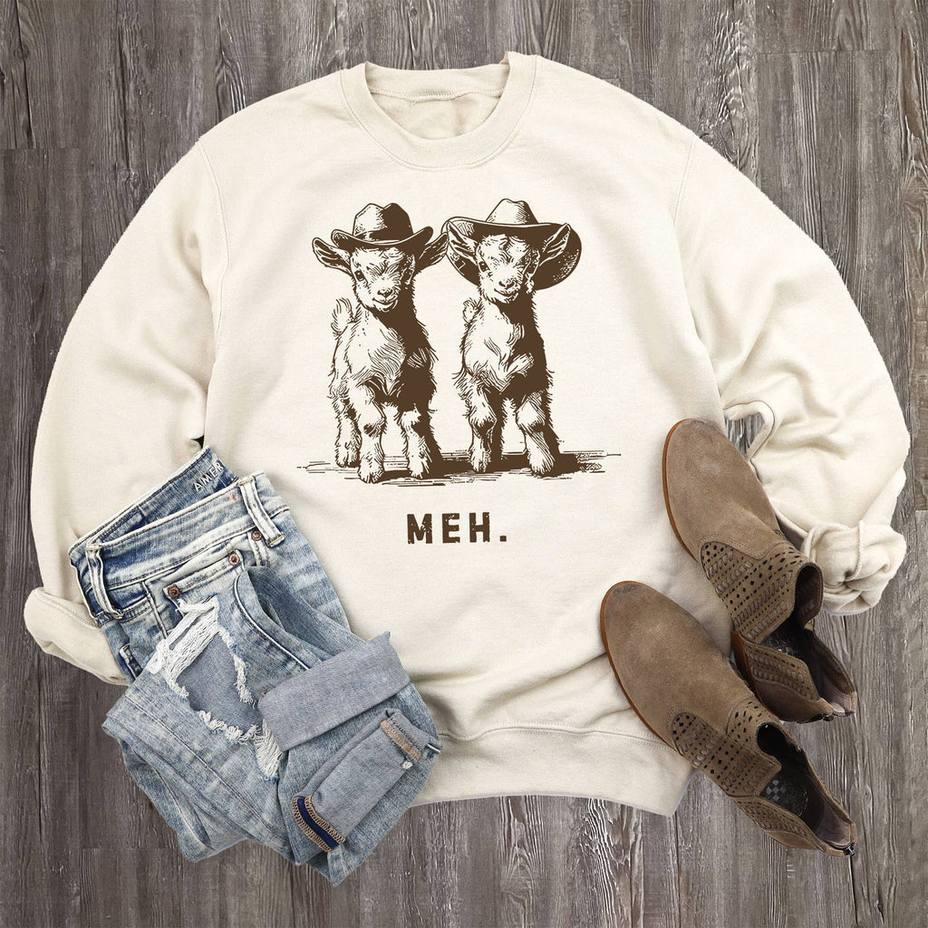Western Goats Meh Graphic - Adult & Kids T-Shirts, Sweatshirts & Hoodies apparel design preview 1