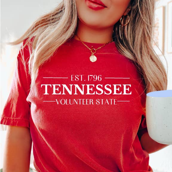 Tennessee Volunteer State Premium Red - Adult & Kids T-Shirts, Sweatshirts & Hoodies apparel design preview 1