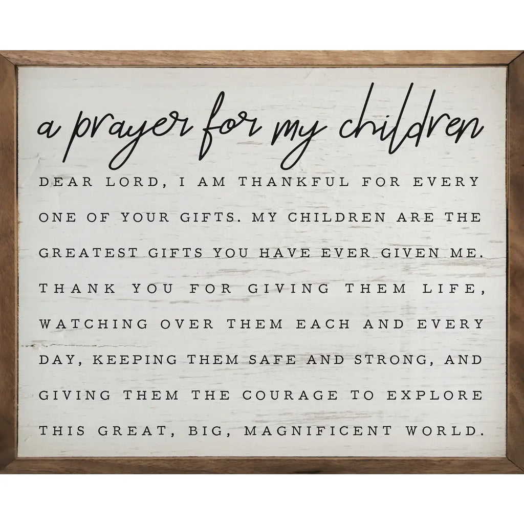 A Prayer For My Children Whitewash - Adult & Kids T-Shirts, Sweatshirts & Hoodies apparel design preview 1