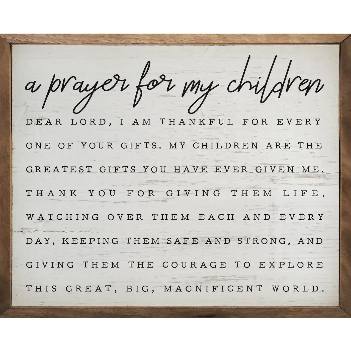 A Prayer For My Children Whitewash - Adult & Kids T-Shirts, Sweatshirts & Hoodies apparel design preview 1