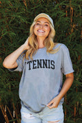 Tennis Mineral Washed Graphic Top - Adult & Kids T-Shirts, Sweatshirts & Hoodies apparel design preview 1