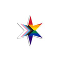 Chicago Star Progress Pride Flag Die-Cut Sticker - Adult & Kids T-Shirts, Sweatshirts & Hoodies apparel design preview 1
