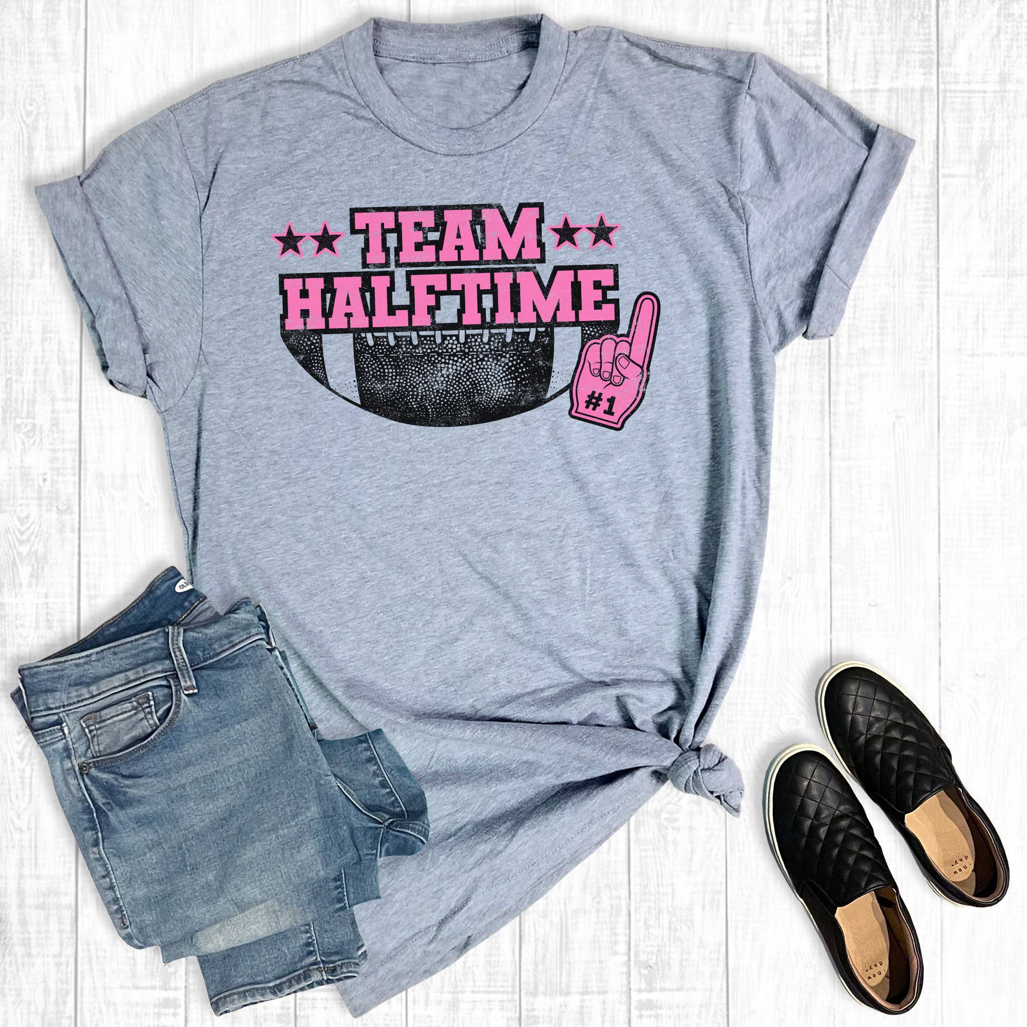 Football Team Halftime Graphic - Adult & Kids T-Shirts, Sweatshirts & Hoodies apparel design preview 1