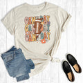 Retro Floral Game Day Football Graphic - Adult & Kids T-Shirts, Sweatshirts & Hoodies apparel design preview 1