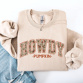 Howdy Pumpkin, Varsity, Collegiate, Fall, Autumn - Adult & Kids T-Shirts, Sweatshirts & Hoodies apparel design preview 1