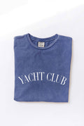 Yacht Club Mineral Washed Graphic Top - Adult & Kids T-Shirts, Sweatshirts & Hoodies apparel design preview 1