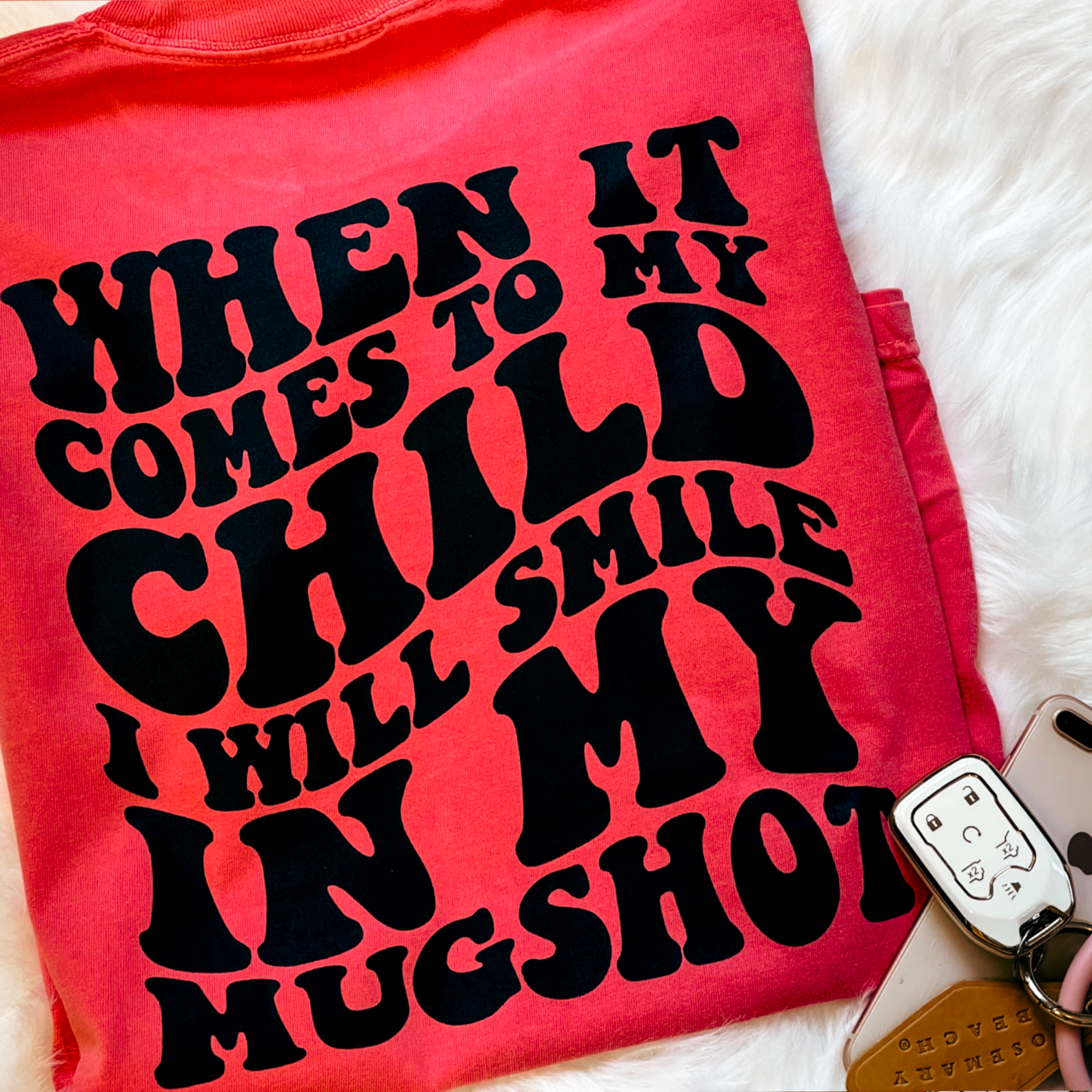 When It Comes To My Child Comfort Color Graphic - Adult & Kids T-Shirts, Sweatshirts & Hoodies apparel design preview 1