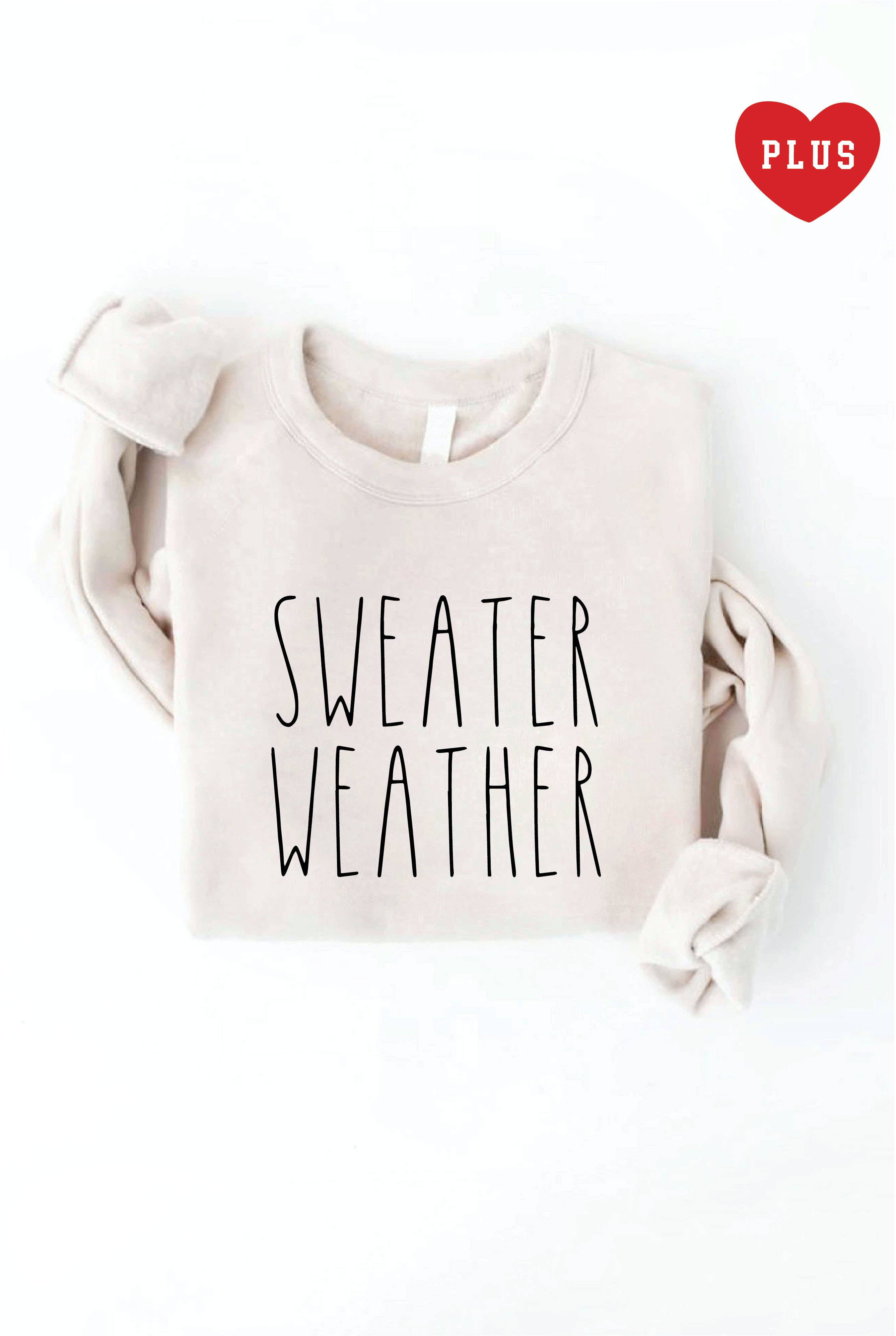 Sweater Weather Plus Graphic - Adult & Kids T-Shirts, Sweatshirts & Hoodies apparel design preview 1