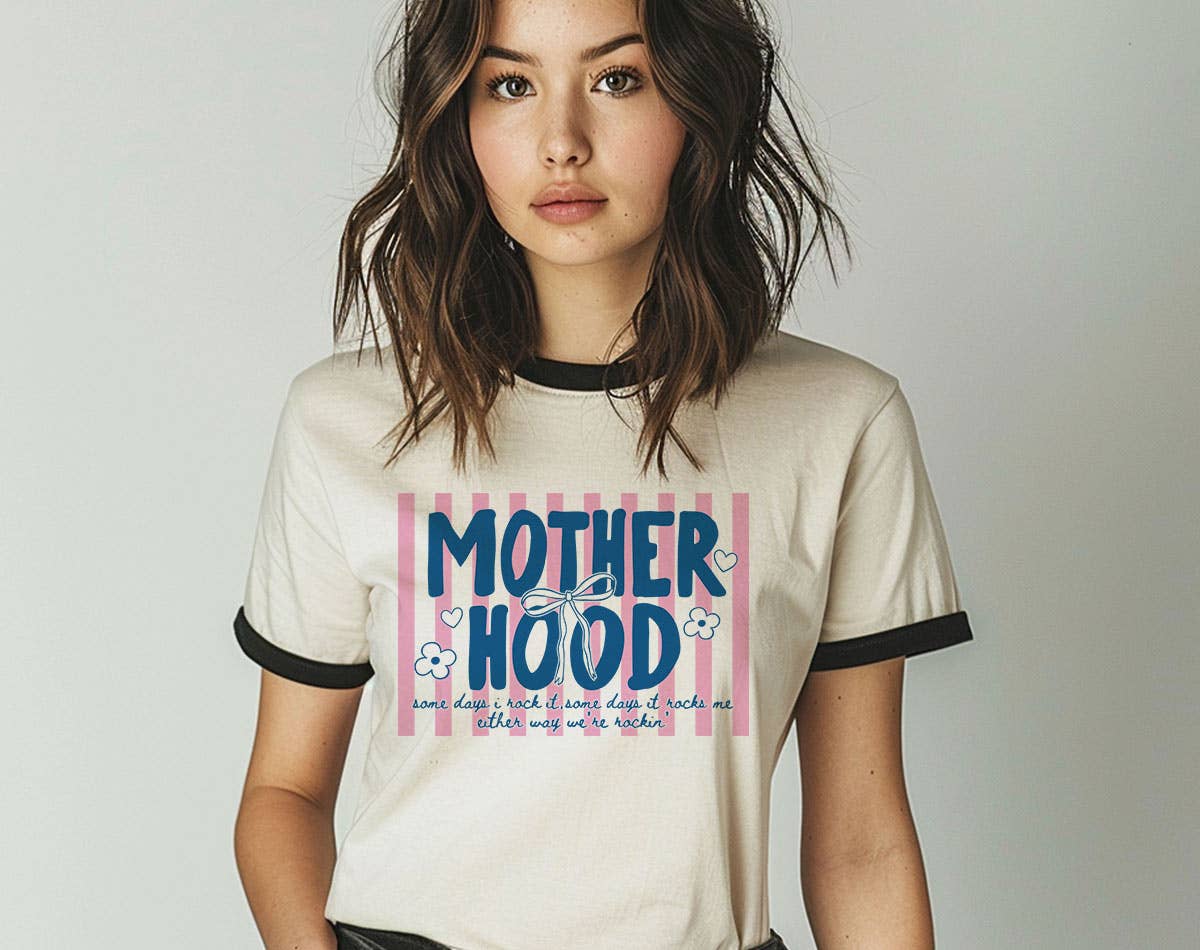 Motherhood Some Days I Rock It Mother's Day Ringer - Adult & Kids T-Shirts, Sweatshirts & Hoodies apparel design preview 1
