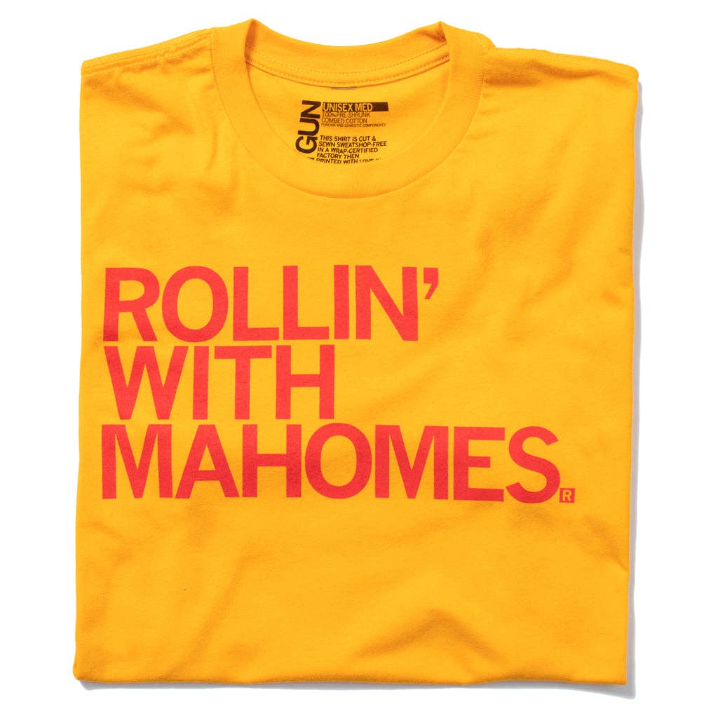 Rollin' with Mahomes (R) - Adult & Kids T-Shirts, Sweatshirts & Hoodies apparel design preview 1