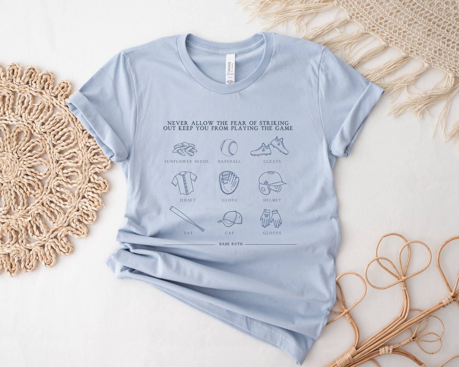 Babe Ruth Quote Baseball - Adult & Kids T-Shirts, Sweatshirts & Hoodies apparel design preview 1